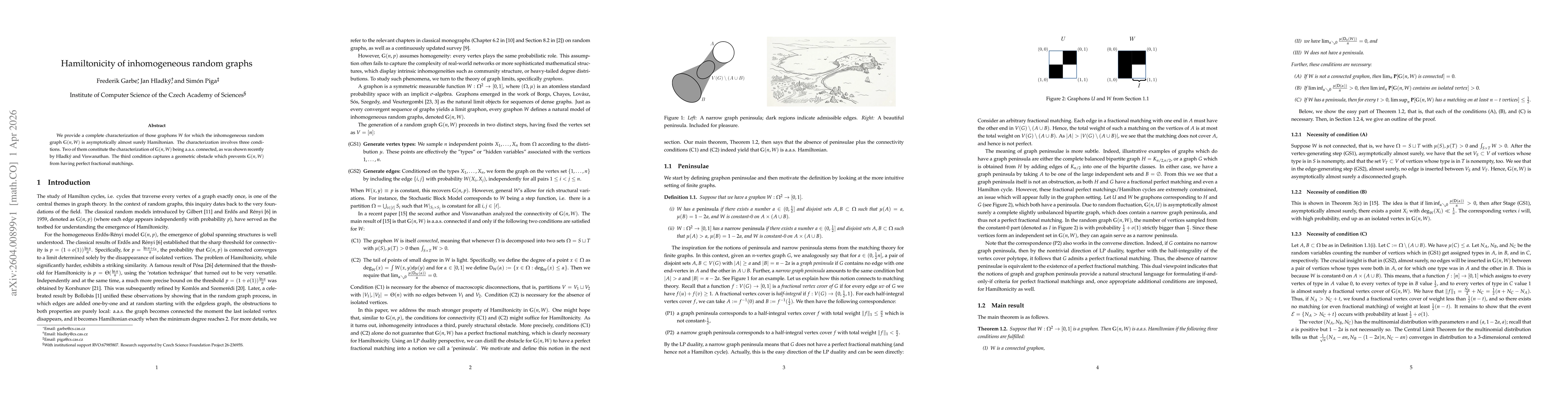 Thumbnail for Hamiltonicity of inhomogeneous random graphs