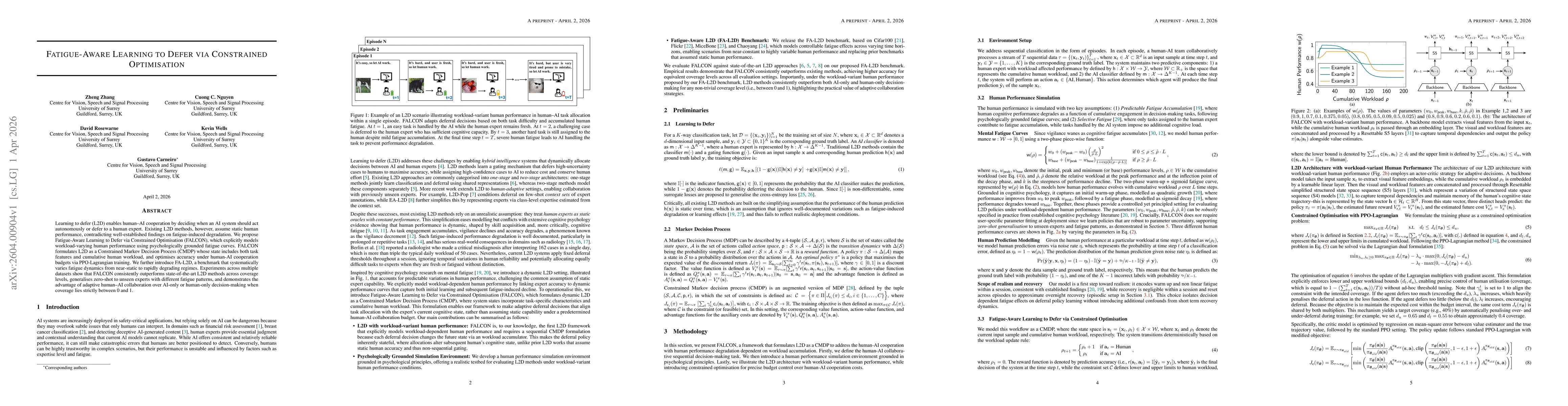Thumbnail for Fatigue-Aware Learning to Defer via Constrained Optimisation