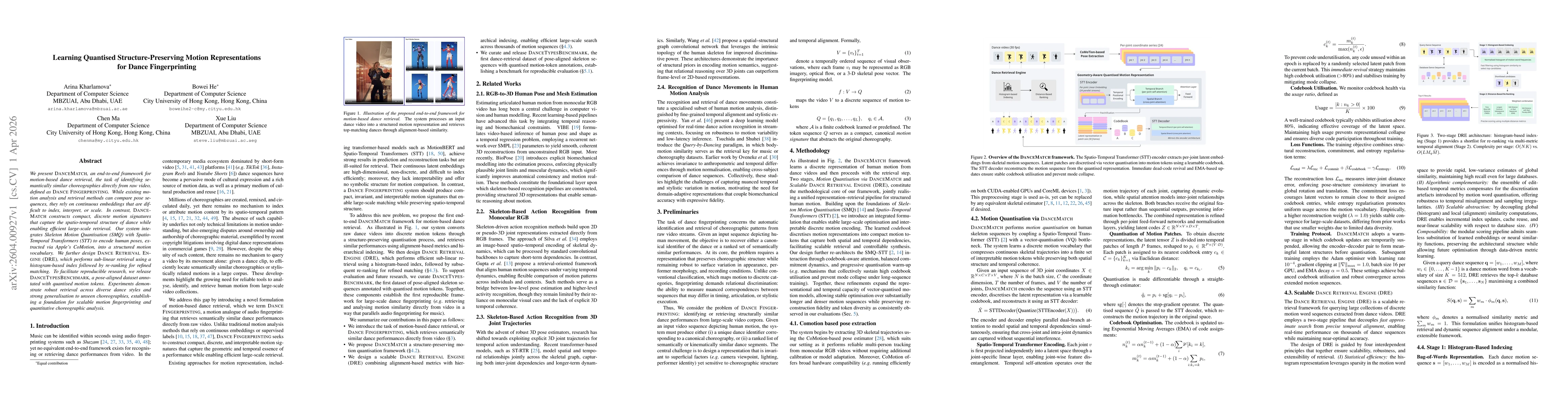 Thumbnail for Learning Quantised Structure-Preserving Motion Representations for Dance Fingerprinting