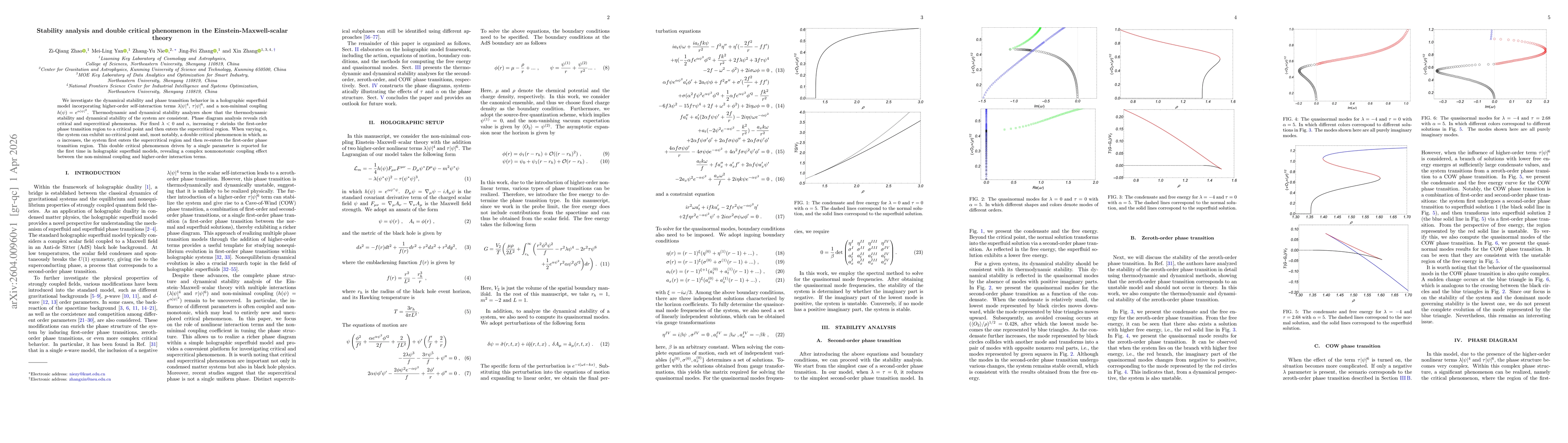 Thumbnail for Stability analysis and double critical phenomenon in the Einstein-Maxwell-scalar theory