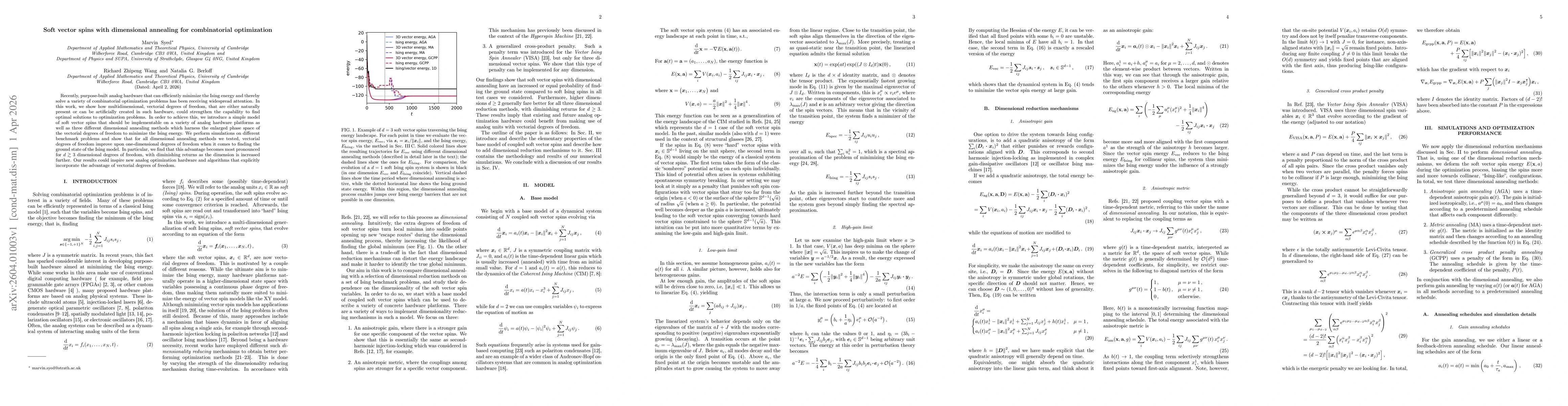 Thumbnail for Soft vector spins with dimensional annealing for combinatorial optimization