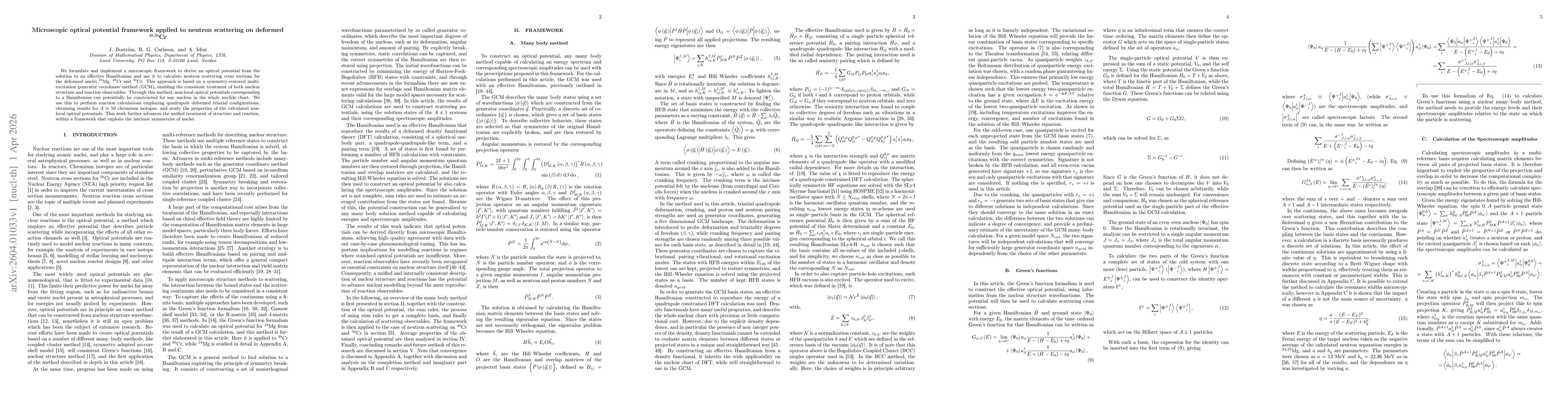 Thumbnail for Microscopic optical potential framework applied to neutron scattering on deformed $^{48,50}$Cr