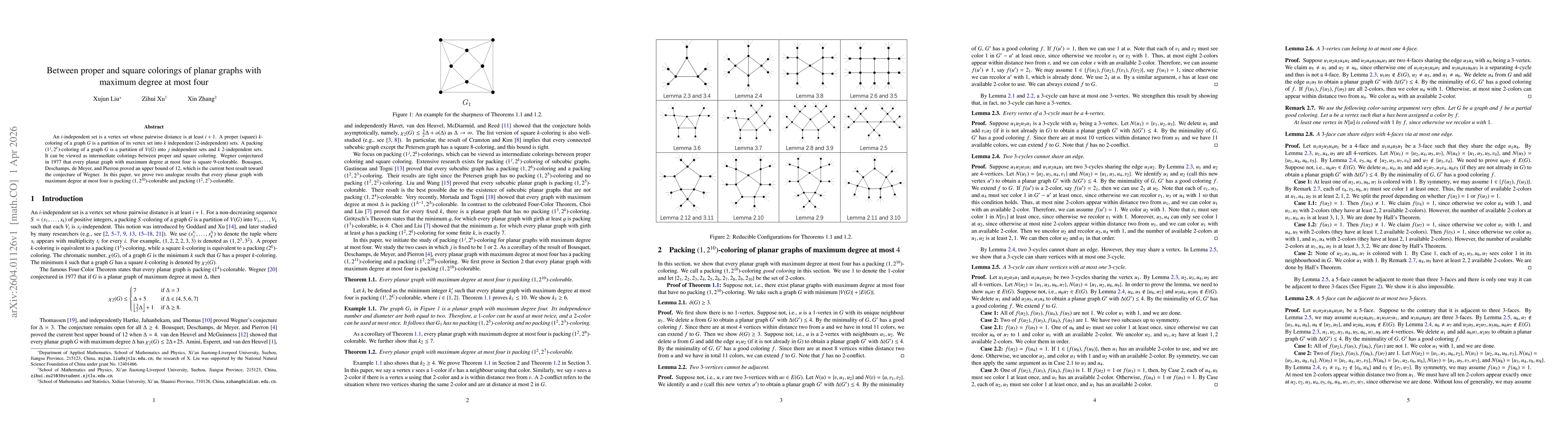 Thumbnail for Between proper and square colorings of planar graphs with maximum degree at most four