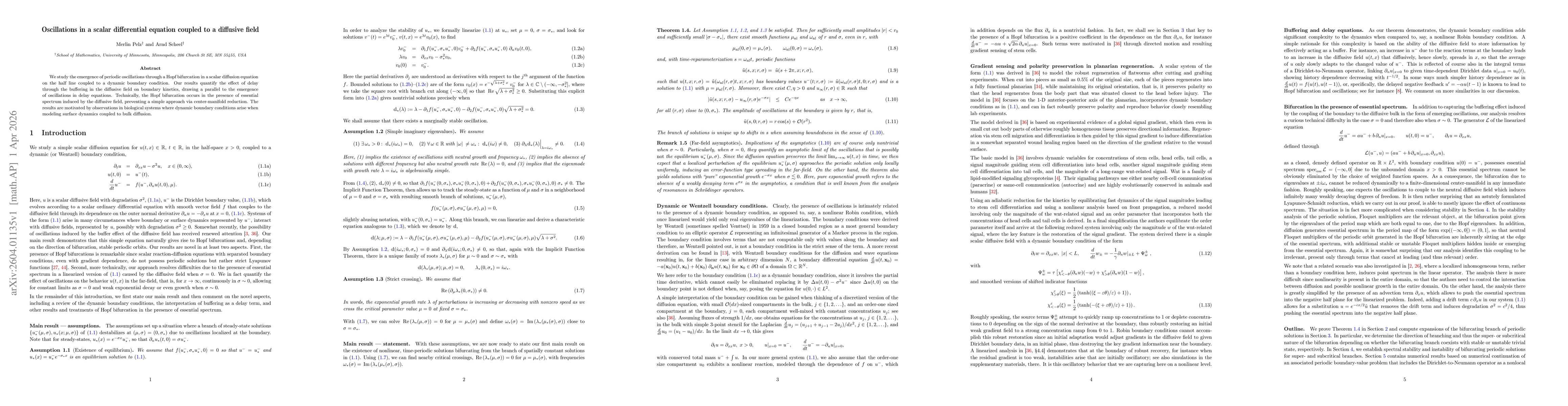 Thumbnail for Oscillations in a scalar differential equation coupled to a diffusive field