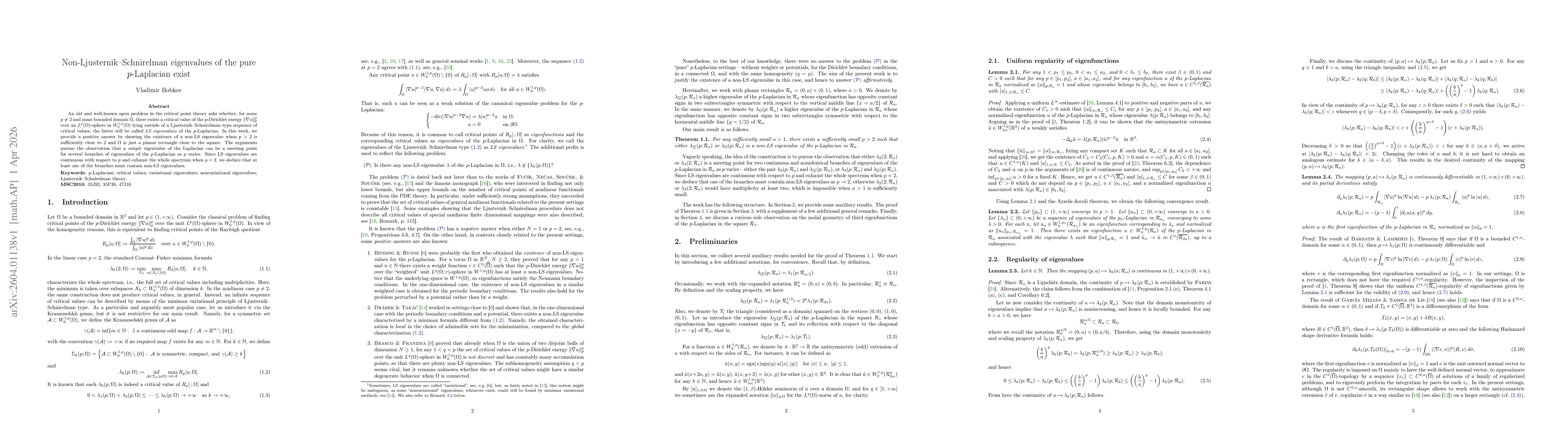 Thumbnail for Non-Ljusternik--Schnirelman eigenvalues of the pure $p$-Laplacian exist