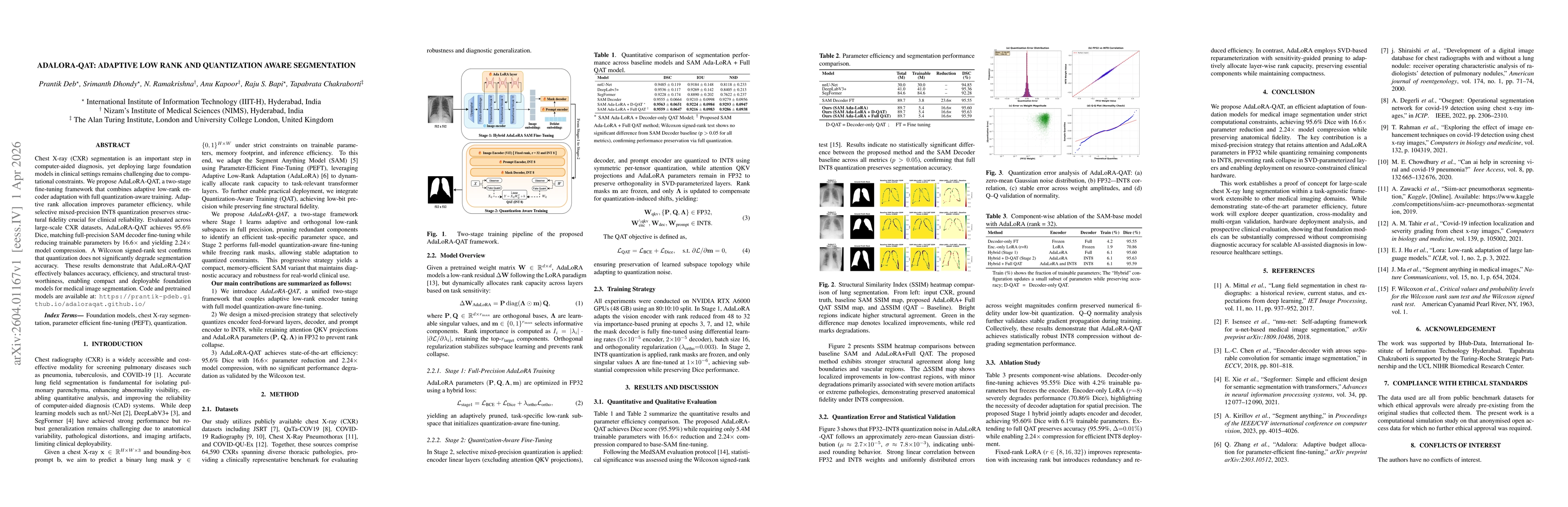 Thumbnail for AdaLoRA-QAT: Adaptive Low-Rank and Quantization-Aware Segmentation