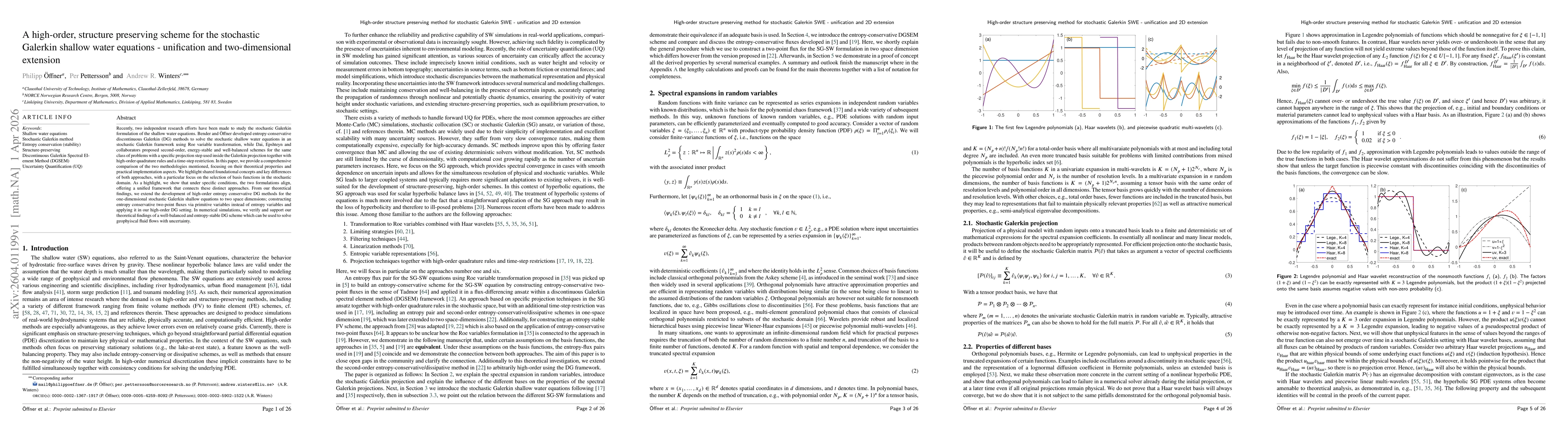 Thumbnail for A high-order, structure preserving scheme for the stochastic Galerkin shallow water equations -- unification and two-dimensional extension