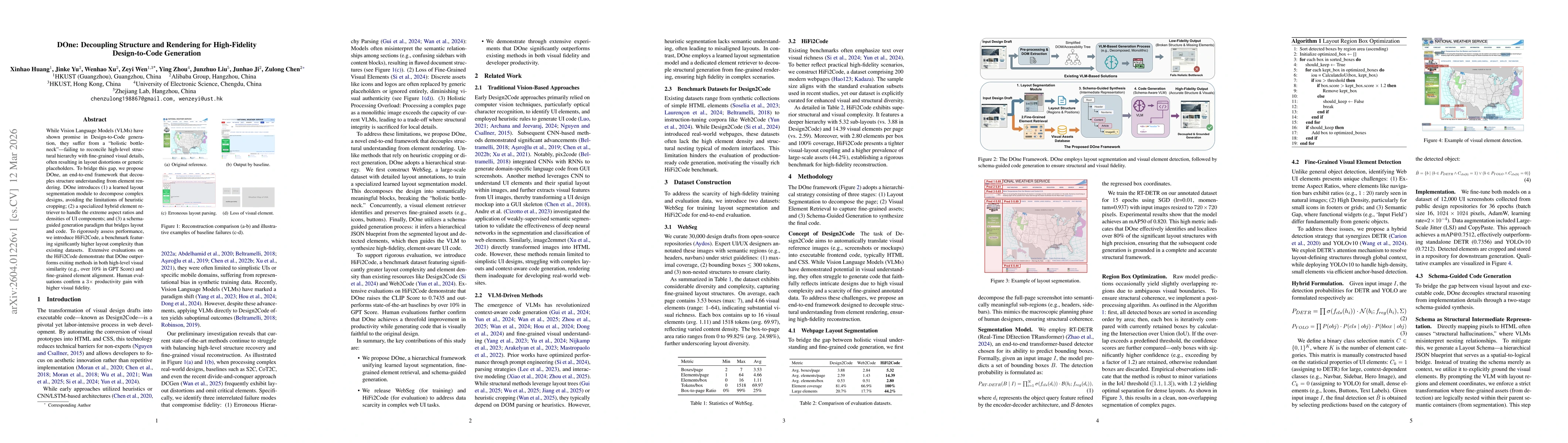 Thumbnail for DOne: Decoupling Structure and Rendering for High-Fidelity Design-to-Code Generation
