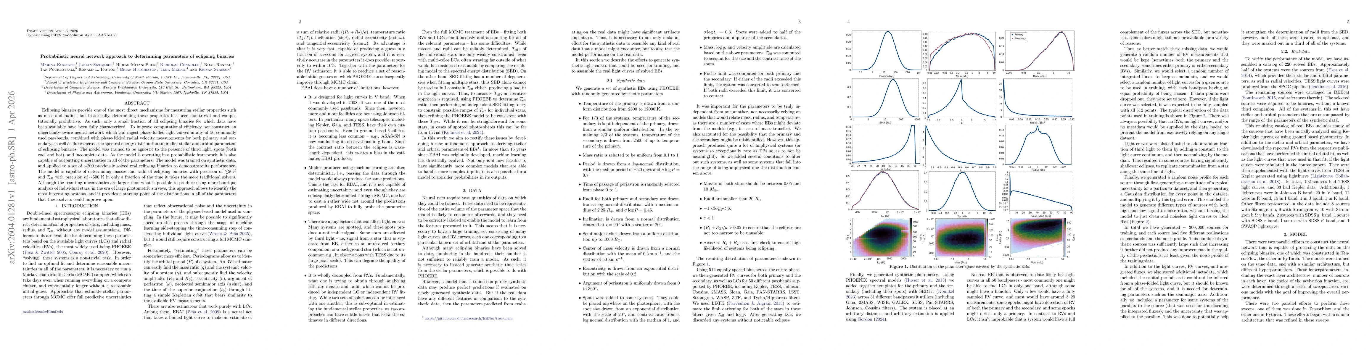 Thumbnail for Probabilistic neural network approach to determining parameters of eclipsing binaries