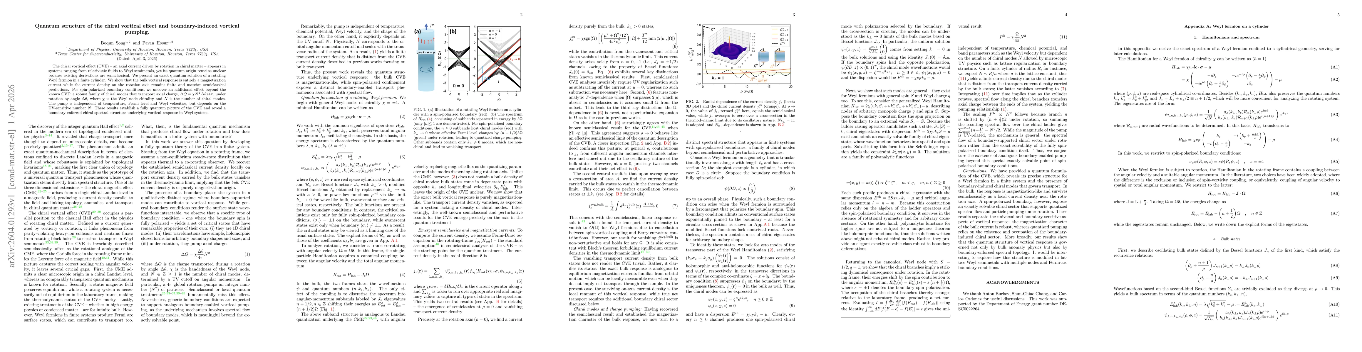 Thumbnail for Quantum structure of the chiral vortical effect and boundary-induced vortical pumping