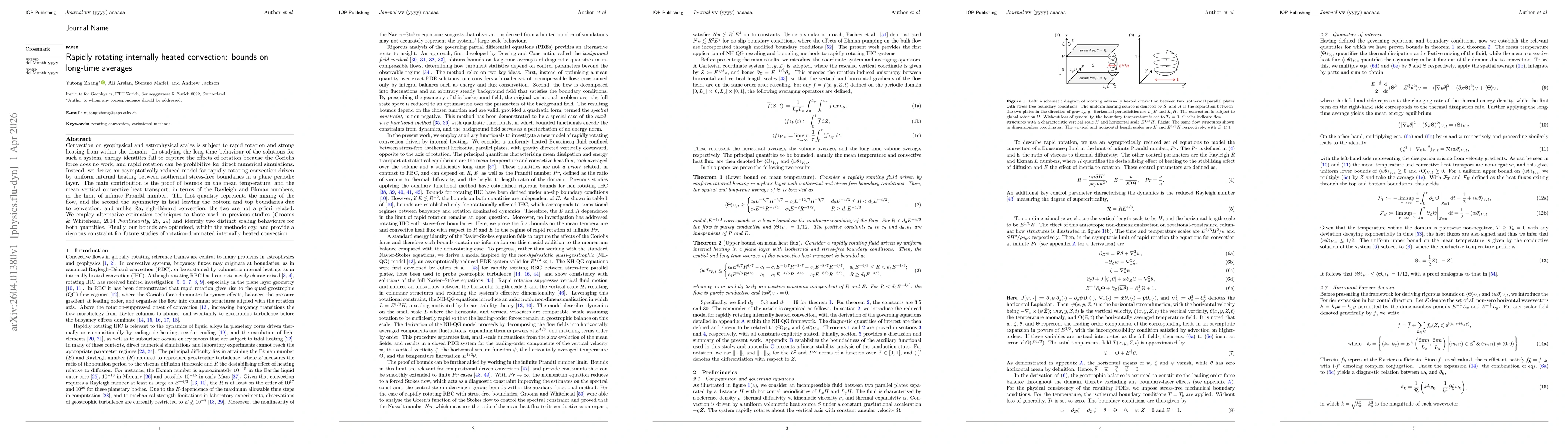 Thumbnail for Rapidly rotating internally heated convection: bounds on long-time averages