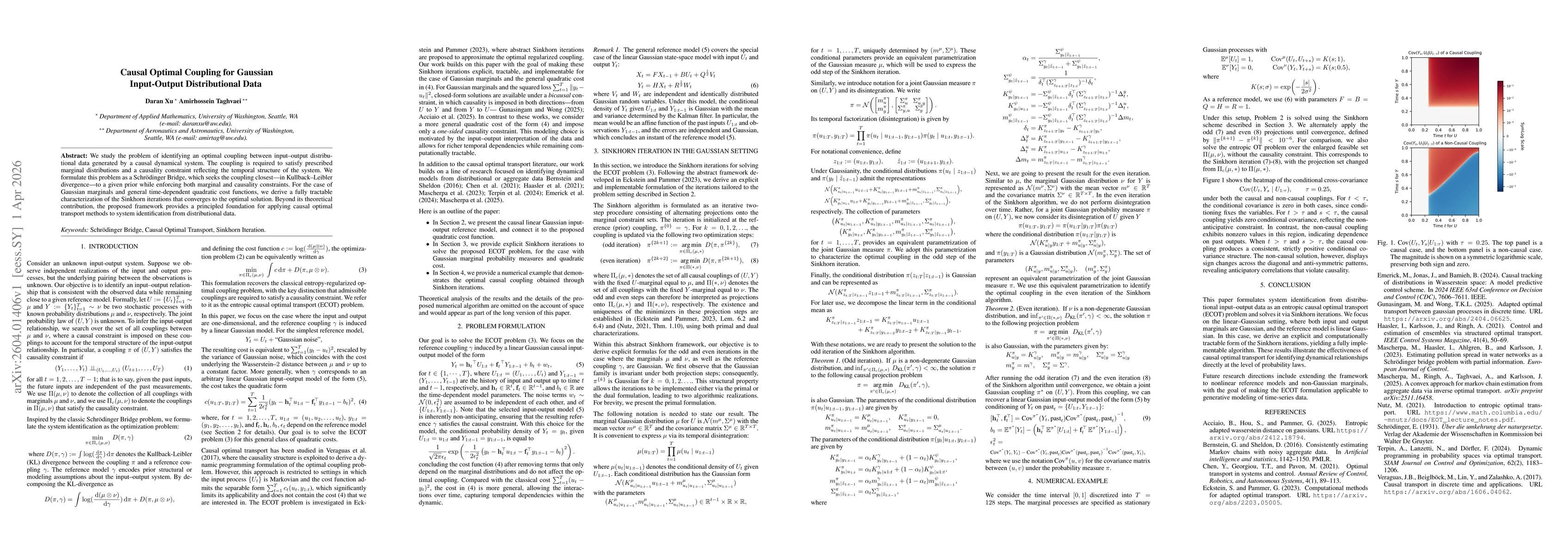 Thumbnail for Causal Optimal Coupling for Gaussian Input-Output Distributional Data