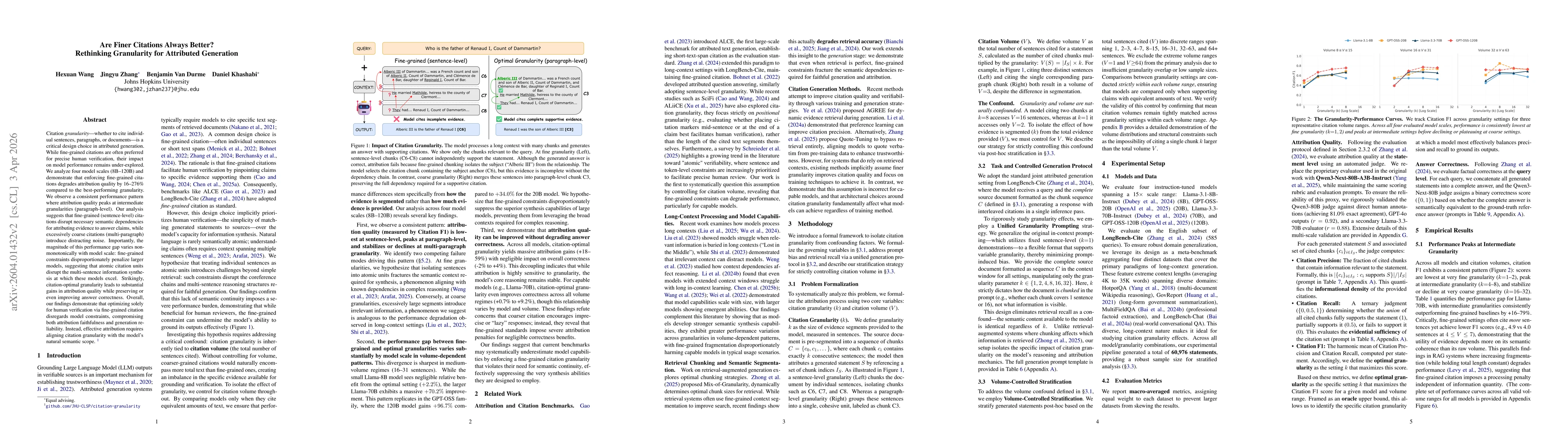 Thumbnail for Are Finer Citations Always Better? Rethinking Granularity for Attributed Generation