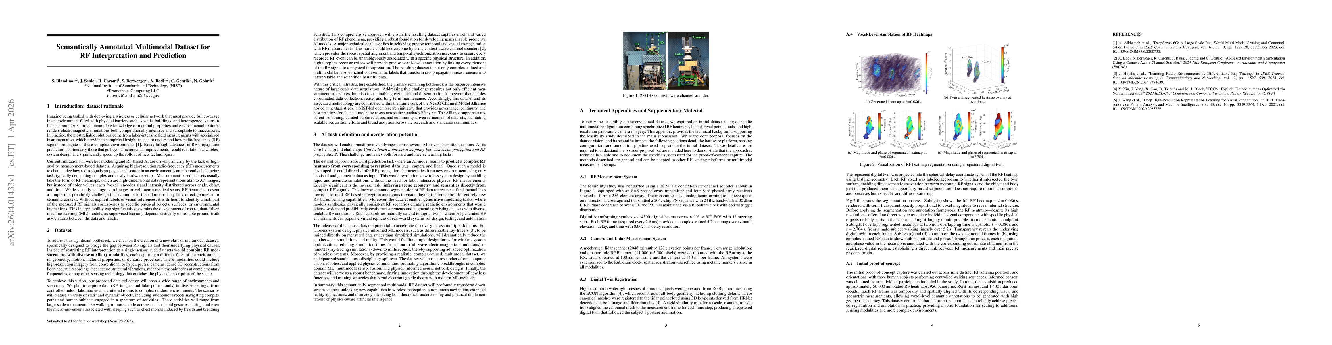 Thumbnail for Semantically Annotated Multimodal Dataset for RF Interpretation and Prediction