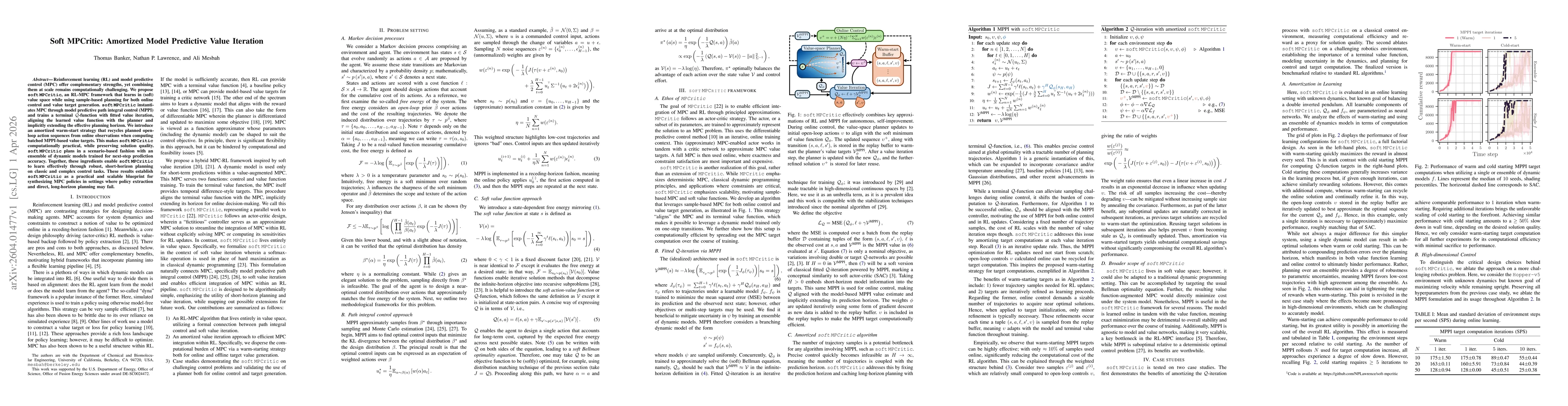 Thumbnail for Soft MPCritic: Amortized Model Predictive Value Iteration