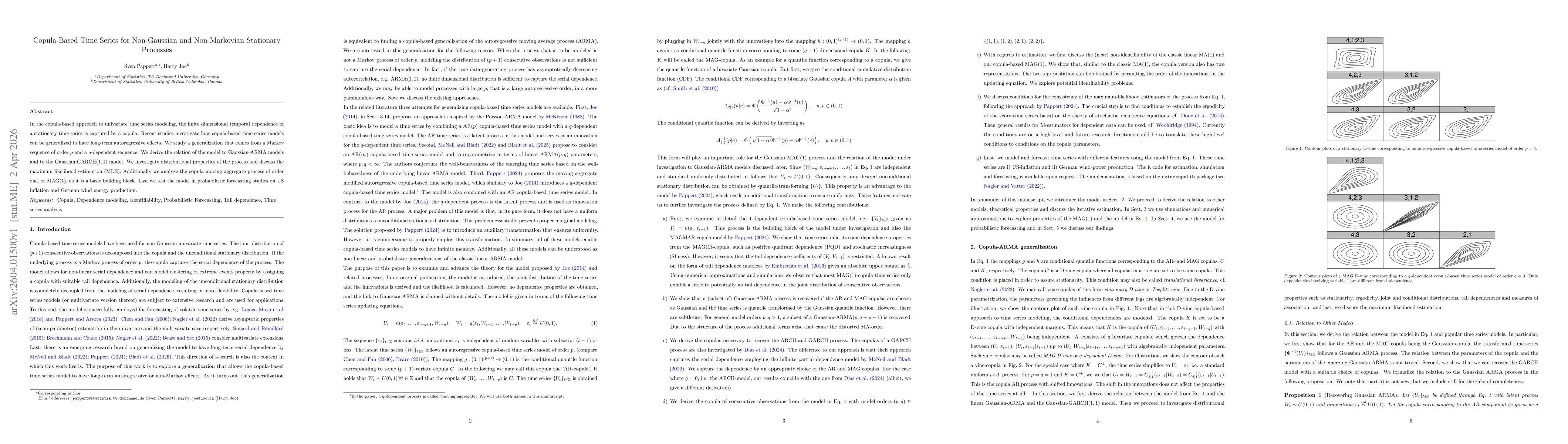 Thumbnail for Copula-Based Time Series for Non-Gaussian and Non-Markovian Stationary Processes