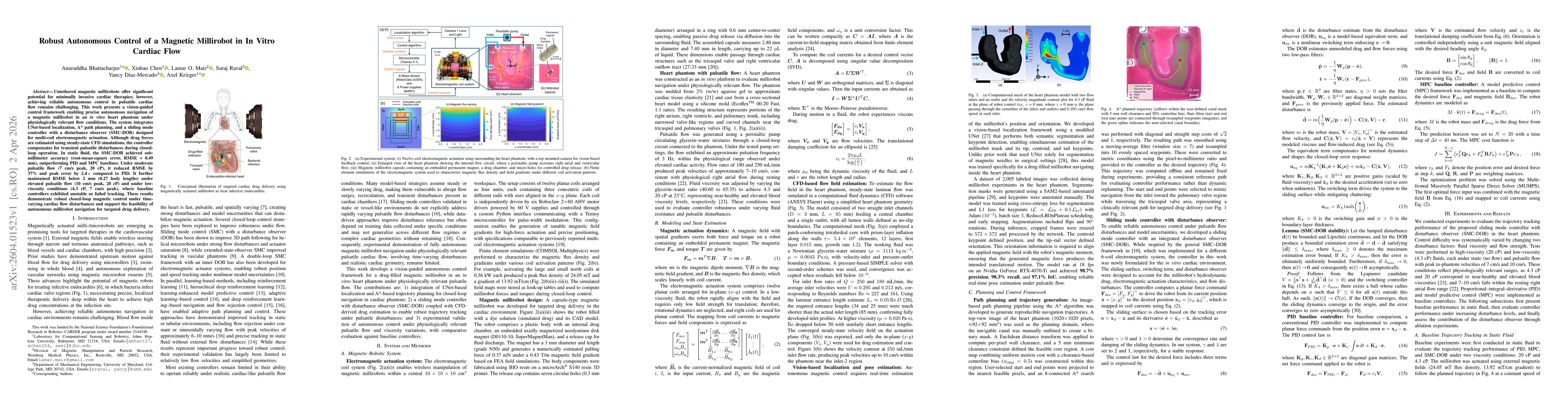 Thumbnail for Robust Autonomous Control of a Magnetic Millirobot in In Vitro Cardiac Flow