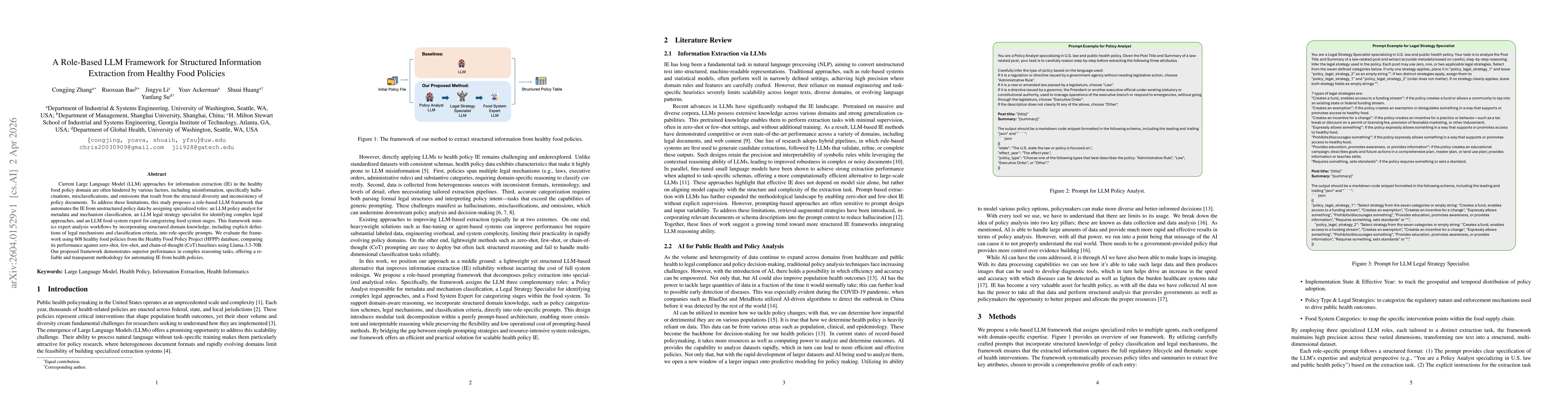 Thumbnail for A Role-Based LLM Framework for Structured Information Extraction from Healthy Food Policies