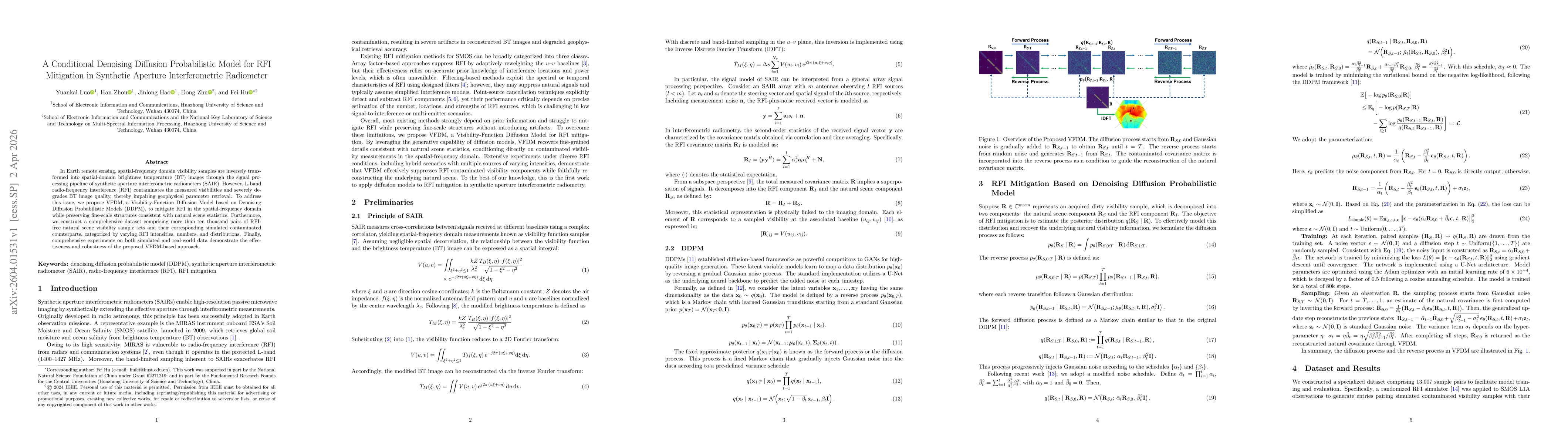 Thumbnail for A Conditional Denoising Diffusion Probabilistic Model for RFI Mitigation in Synthetic Aperture Interferometric Radiometer