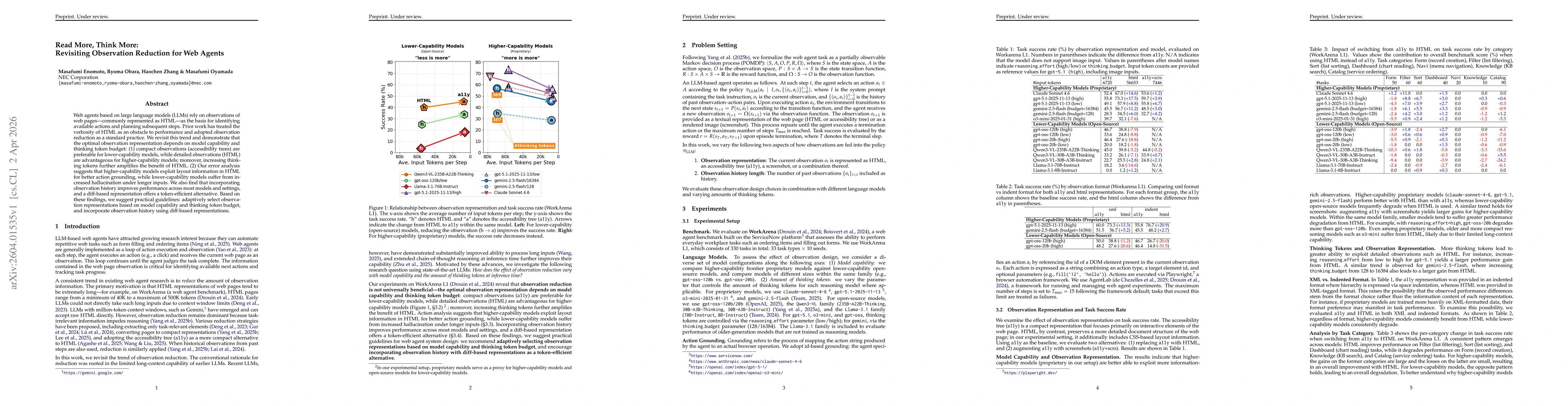 Thumbnail for Read More, Think More: Revisiting Observation Reduction for Web Agents