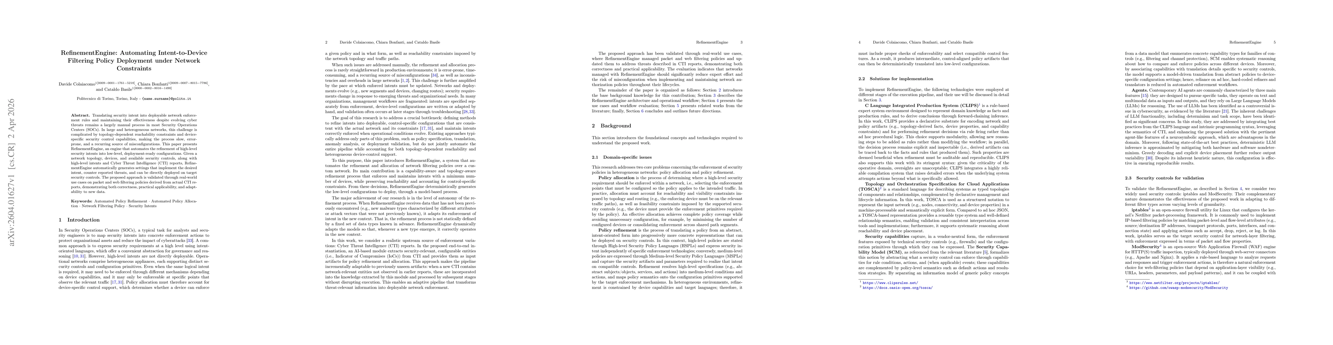 Thumbnail for RefinementEngine: Automating Intent-to-Device Filtering Policy Deployment under Network Constraints