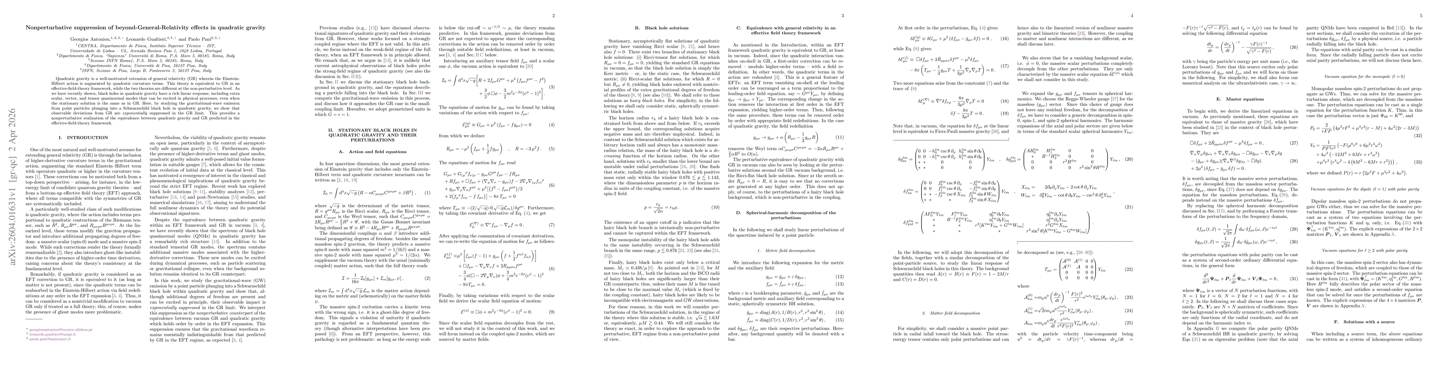 Thumbnail for Nonperturbative suppression of beyond-General-Relativity effects in quadratic gravity