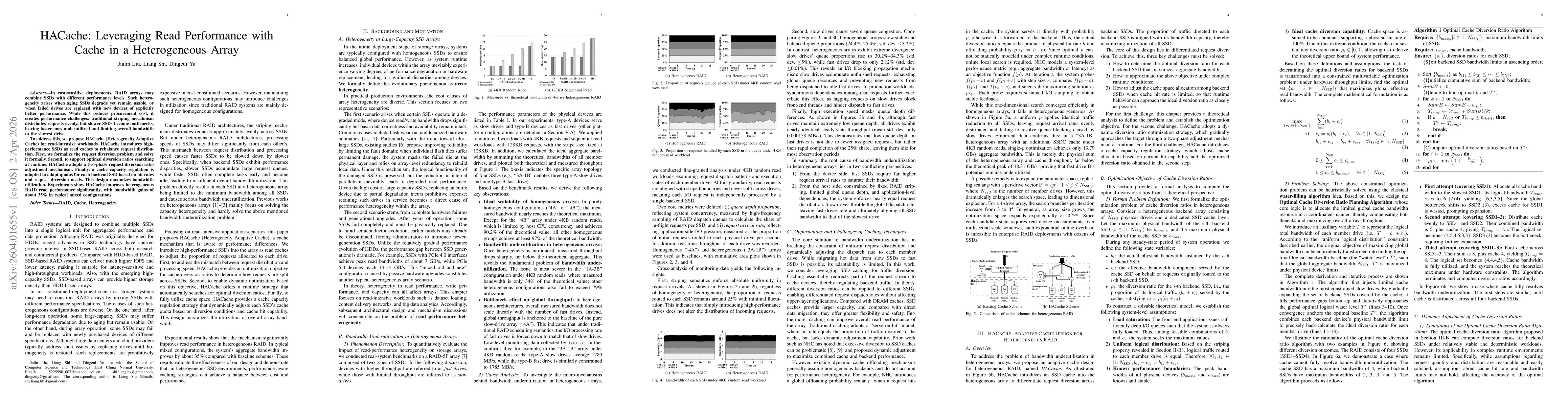 Thumbnail for HACache: Leveraging Read Performance with Cache in a Heterogeneous Array