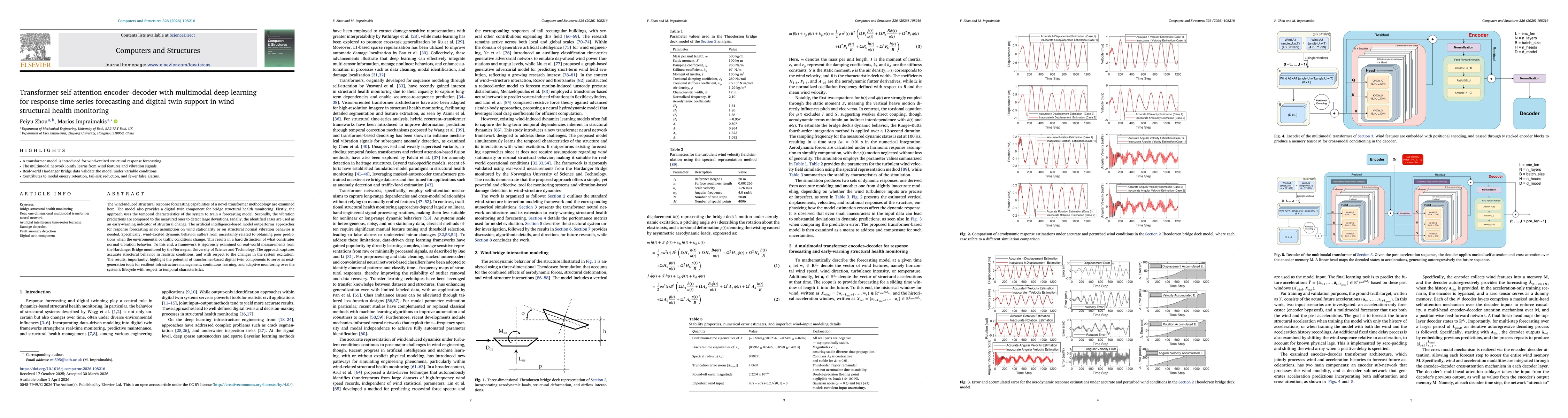 Thumbnail for Transformer self-attention encoder-decoder with multimodal deep learning for response time series forecasting and digital twin support in wind structural health monitoring