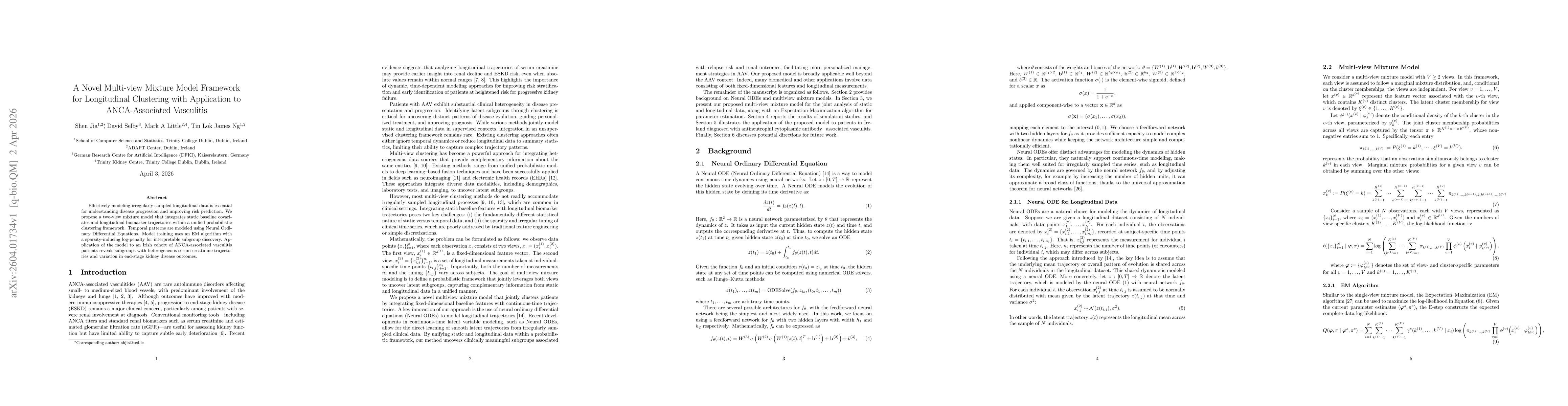 Thumbnail for A Novel Multi-view Mixture Model Framework for Longitudinal Clustering with Application to ANCA-Associated Vasculitis