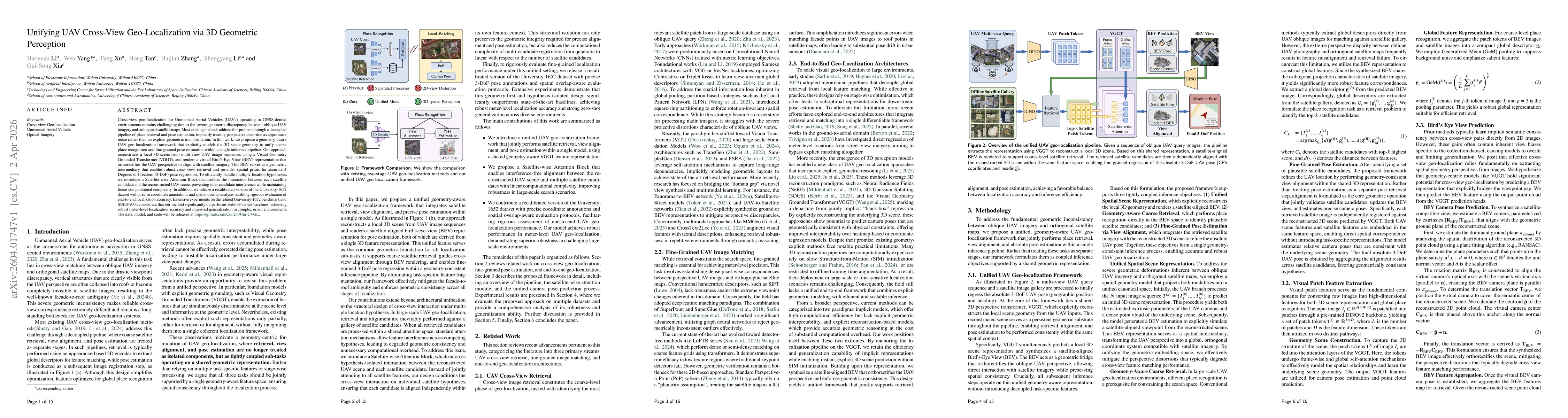 Thumbnail for Unifying UAV Cross-View Geo-Localization via 3D Geometric Perception