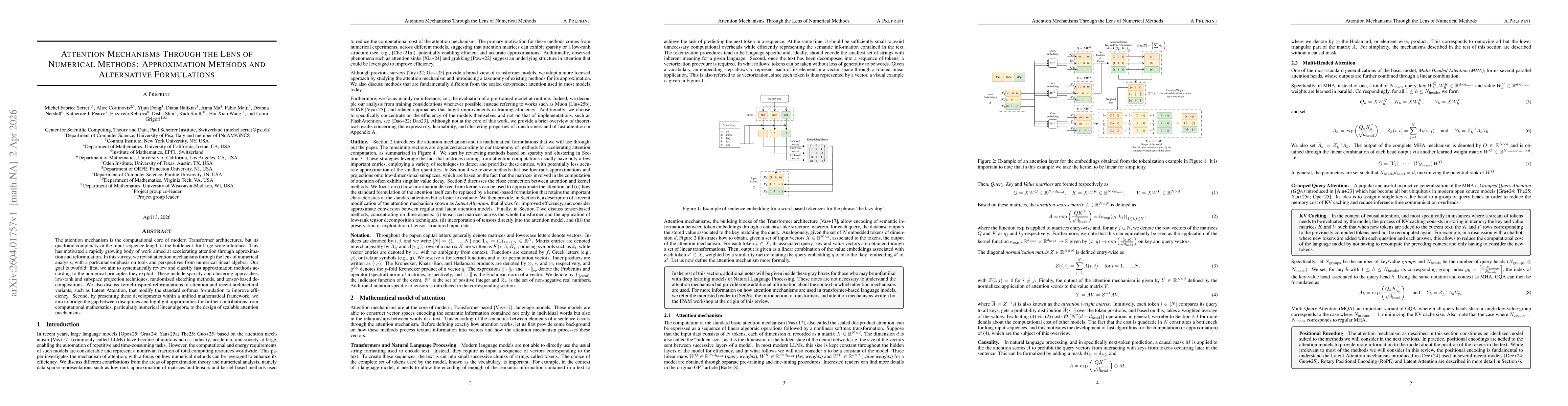 Thumbnail for Attention Mechanisms Through the Lens of Numerical Methods: Approximation Methods and Alternative Formulations