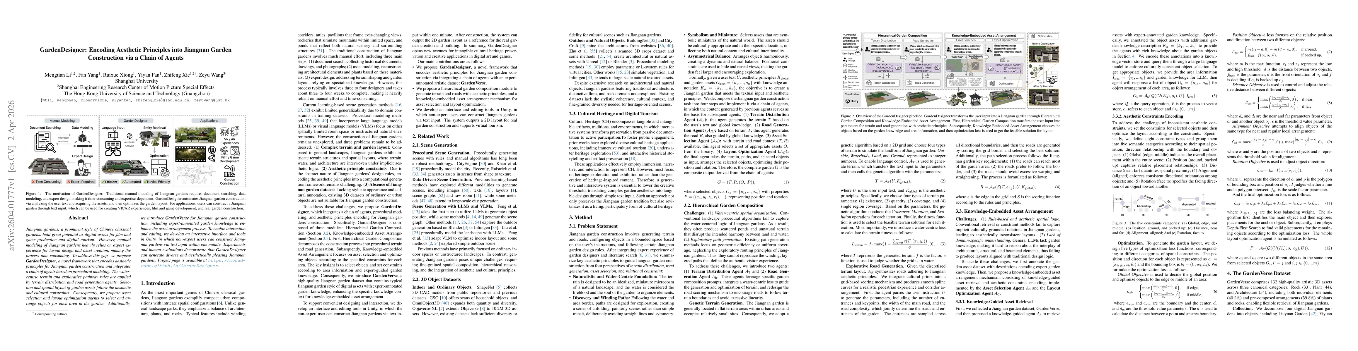 Thumbnail for GardenDesigner: Encoding Aesthetic Principles into Jiangnan Garden Construction via a Chain of Agents