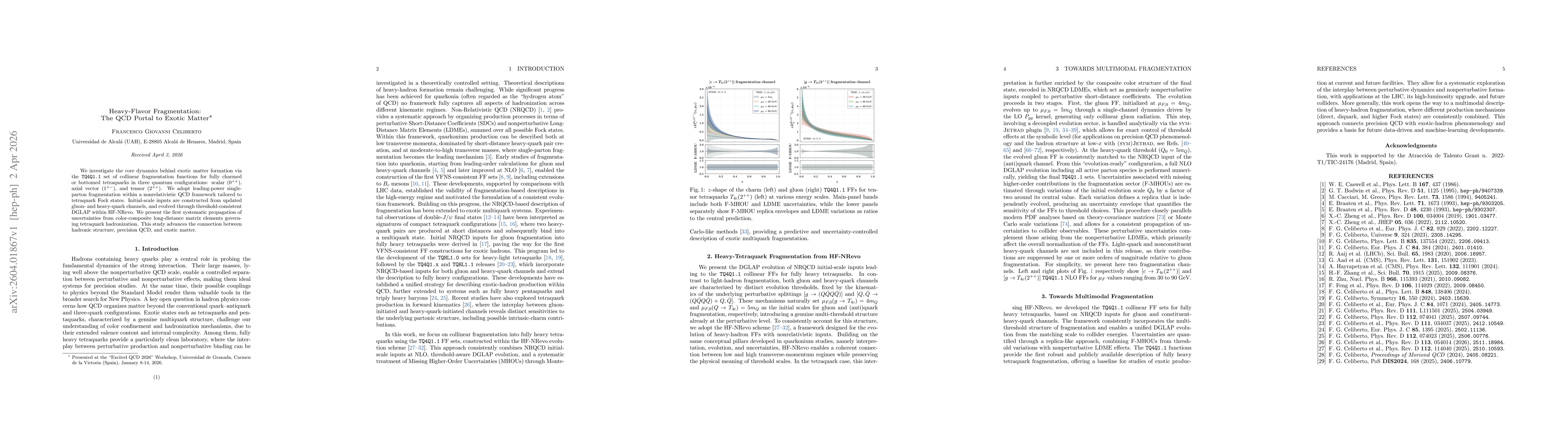 Thumbnail for Heavy-Flavor Fragmentation: The QCD Portal to Exotic Matter