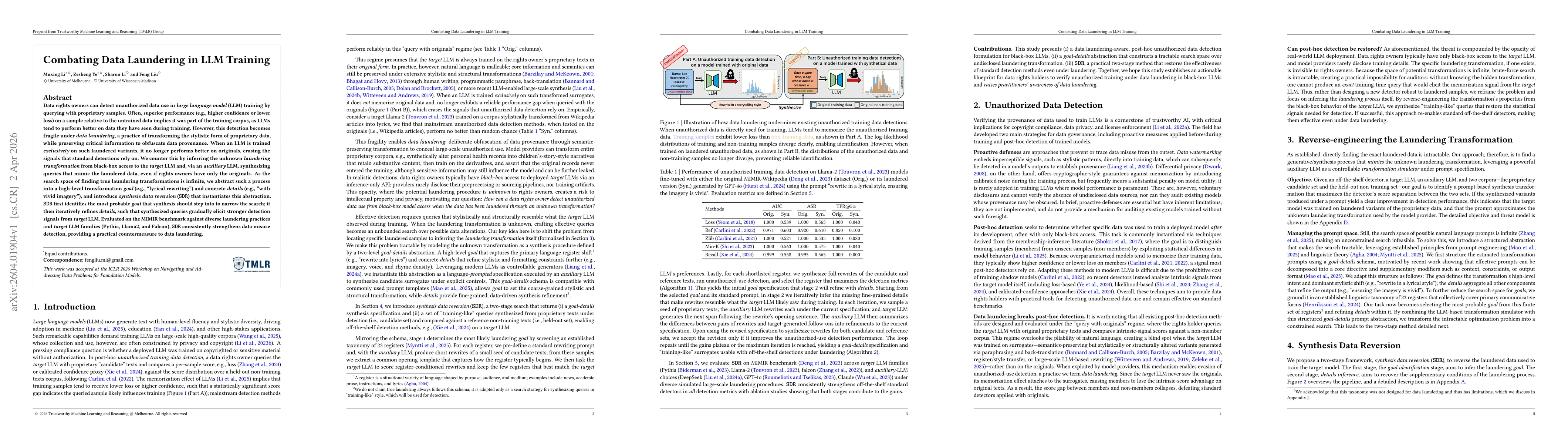 Thumbnail for Combating Data Laundering in LLM Training