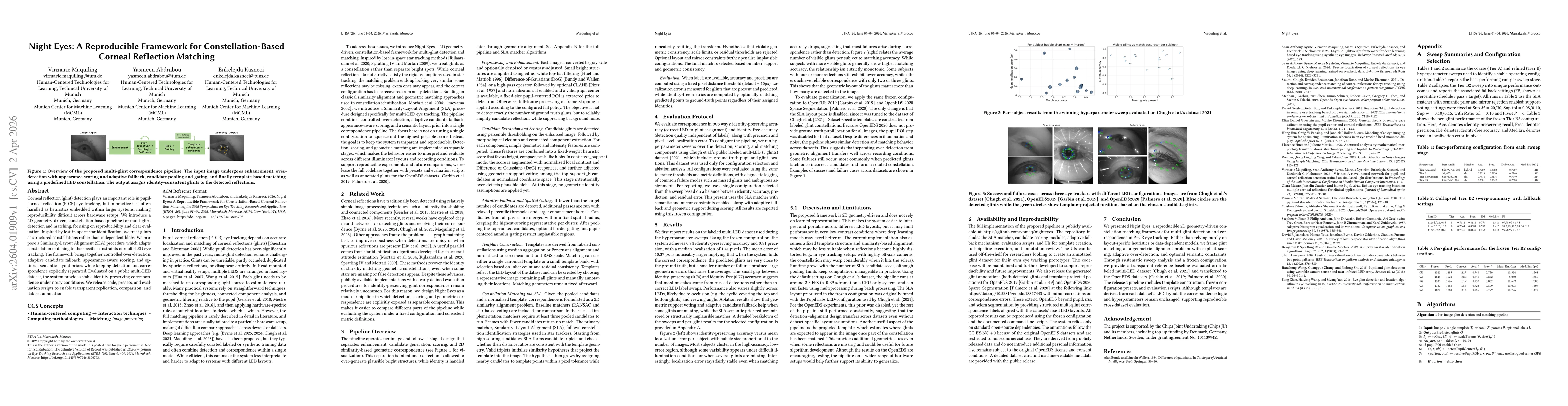 Thumbnail for Night Eyes: A Reproducible Framework for Constellation-Based Corneal Reflection Matching