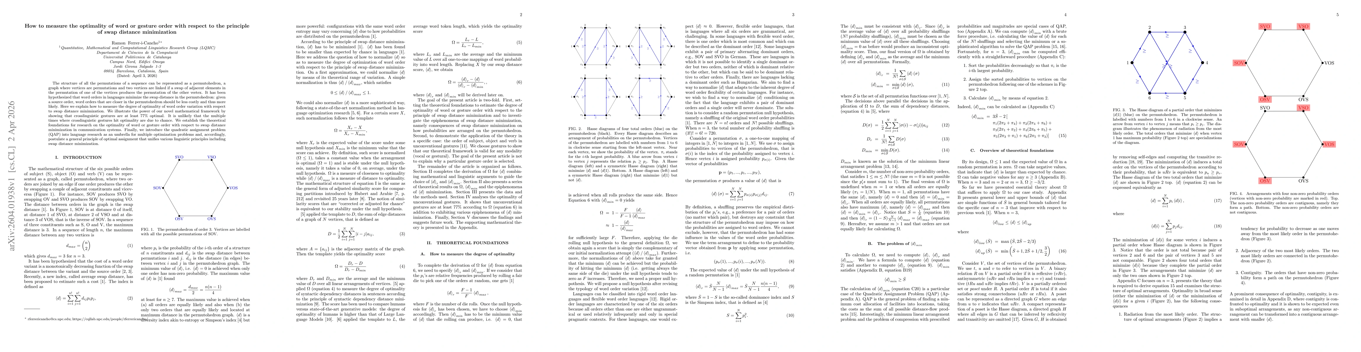 Thumbnail for How to measure the optimality of word or gesture order with respect to the principle of swap distance minimization