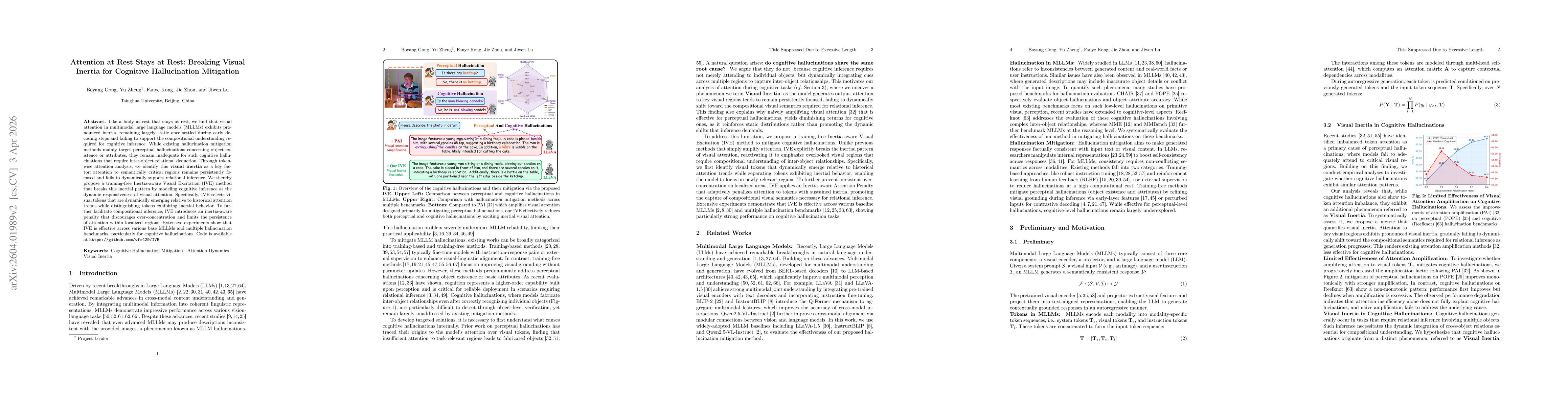 Thumbnail for Attention at Rest Stays at Rest: Breaking Visual Inertia for Cognitive Hallucination Mitigation