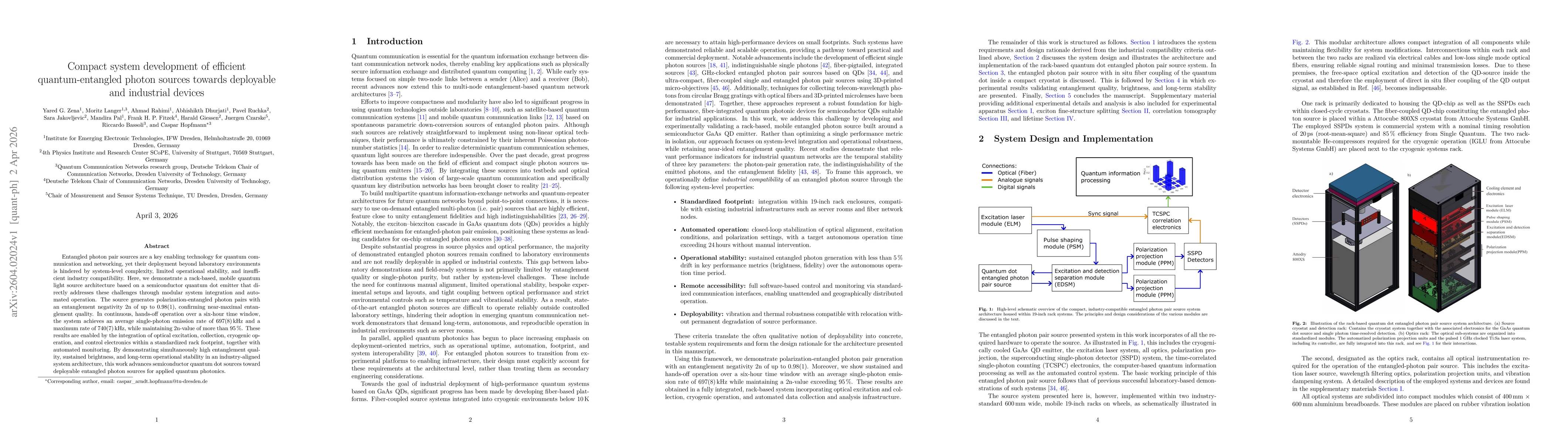 Thumbnail for Compact system development of efficient quantum-entangled photon sources towards deployable and industrial devices