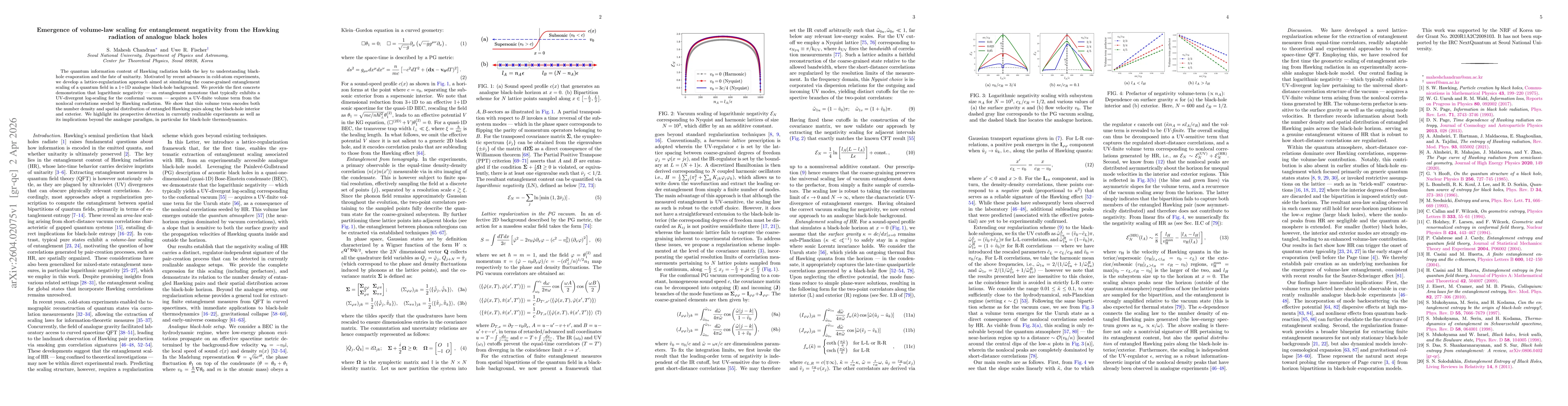 Thumbnail for Emergence of volume-law scaling for entanglement negativity from the Hawking radiation of analogue black holes