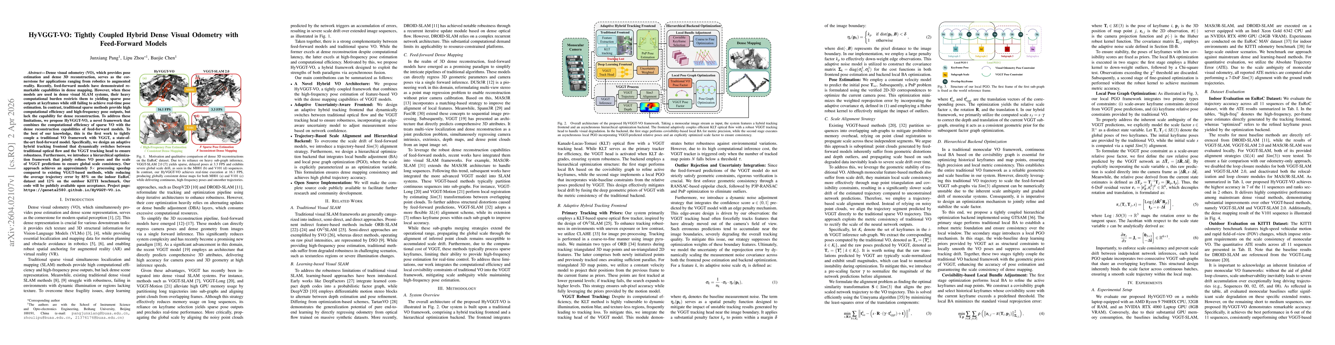 Thumbnail for HyVGGT-VO: Tightly Coupled Hybrid Dense Visual Odometry with Feed-Forward Models