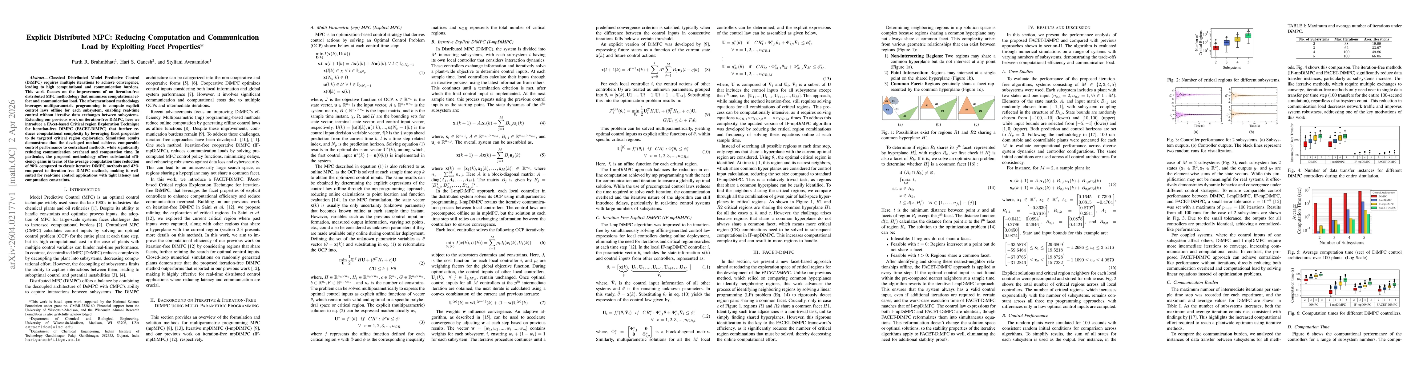 Thumbnail for Explicit Distributed MPC: Reducing Computation and Communication Load by Exploiting Facet Properties