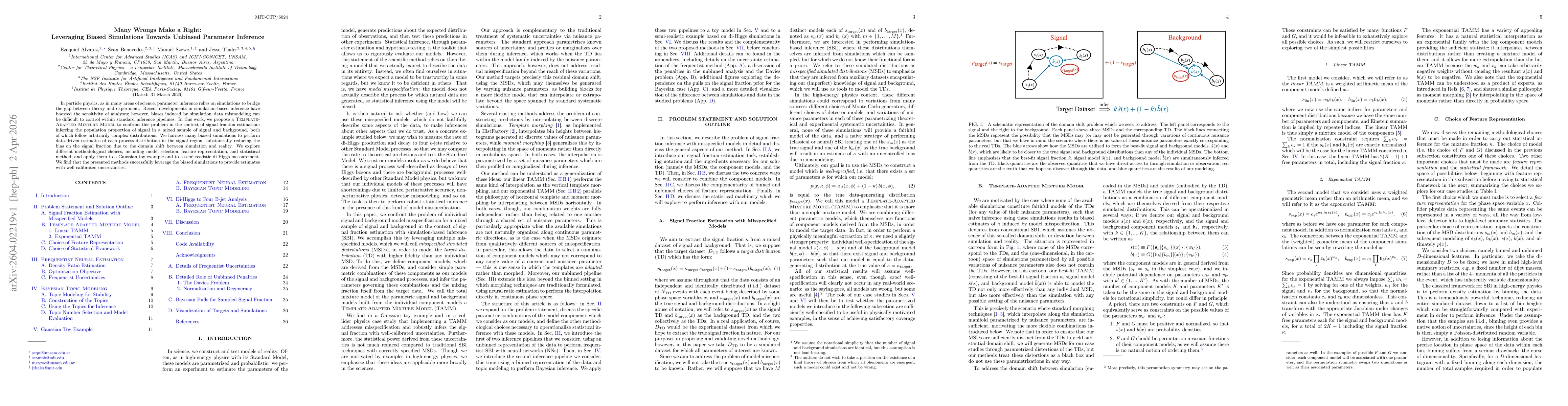 Thumbnail for Many Wrongs Make a Right: Leveraging Biased Simulations Towards Unbiased Parameter Inference