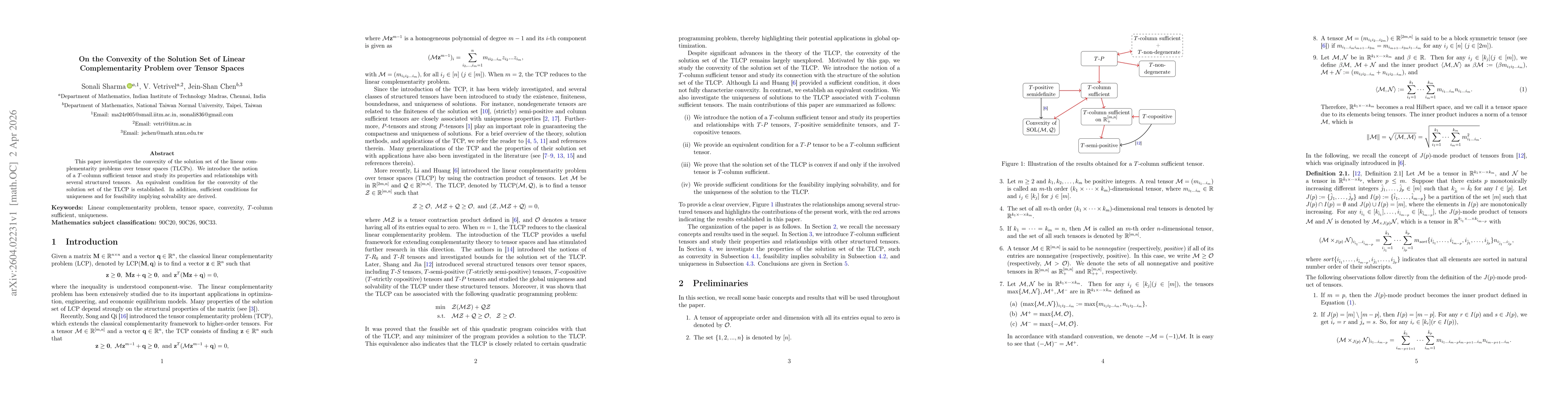 Thumbnail for On the Convexity of the Solution Set of Linear Complementarity Problem over Tensor Spaces