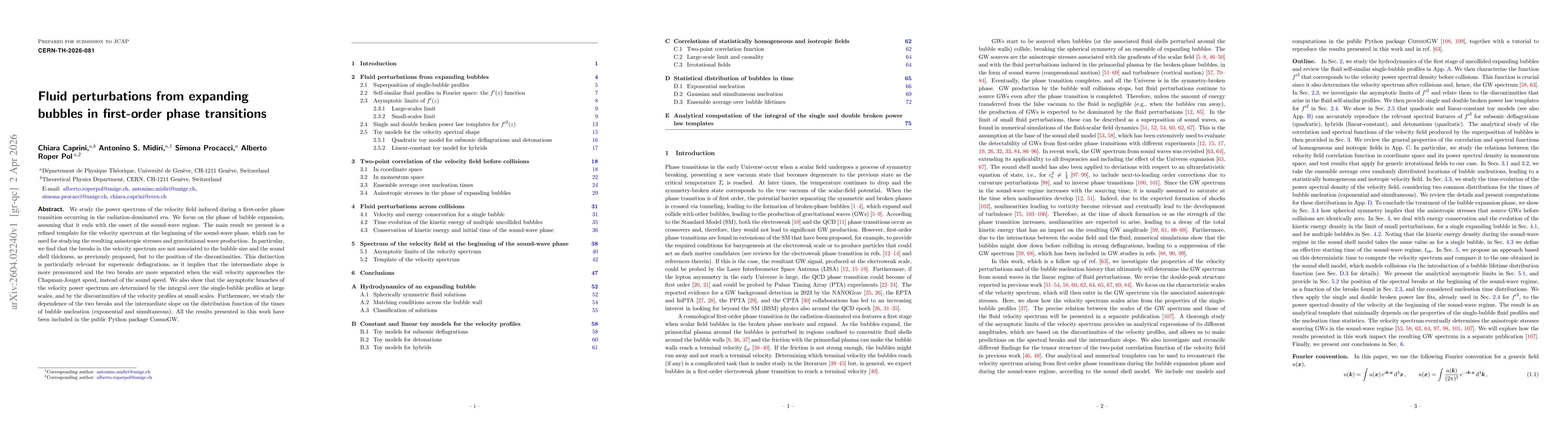 Thumbnail for Fluid perturbations from expanding bubbles in first-order phase transitions