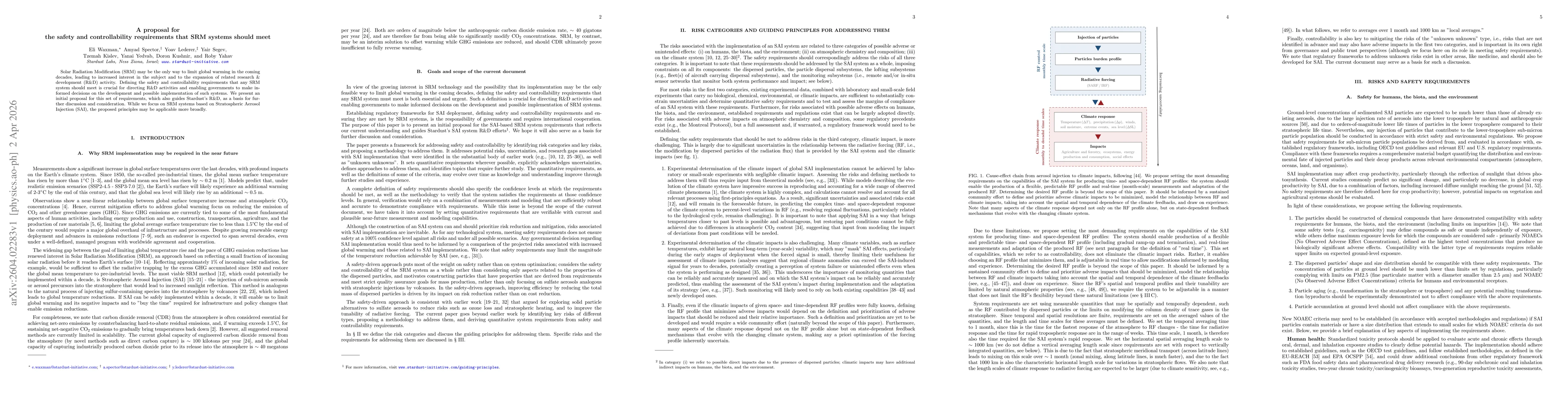 Thumbnail for A proposal for the safety and controllability requirements that SRM systems should meet