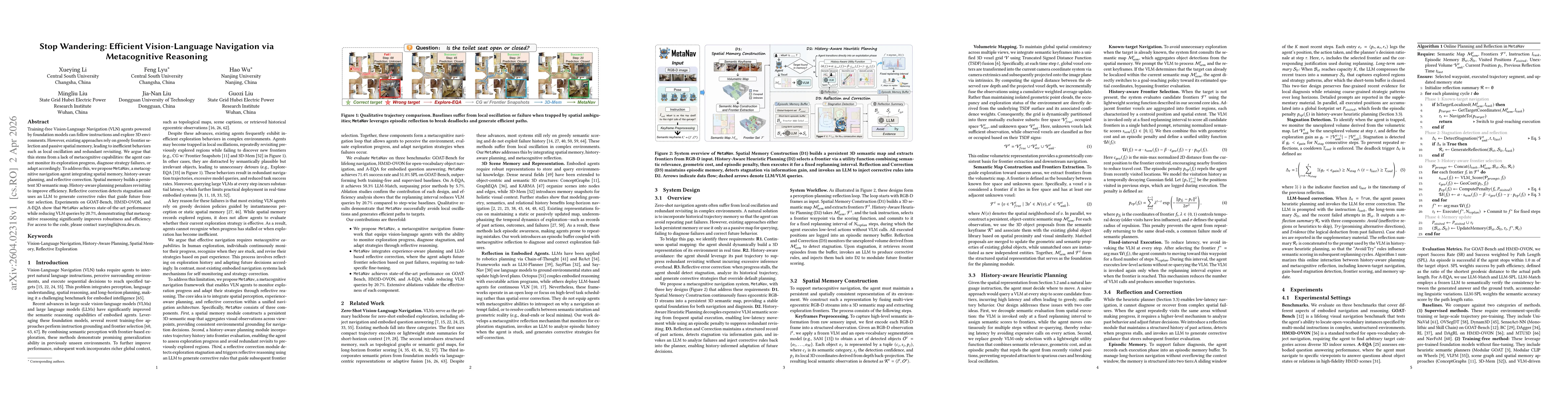 Thumbnail for Stop Wandering: Efficient Vision-Language Navigation via Metacognitive Reasoning