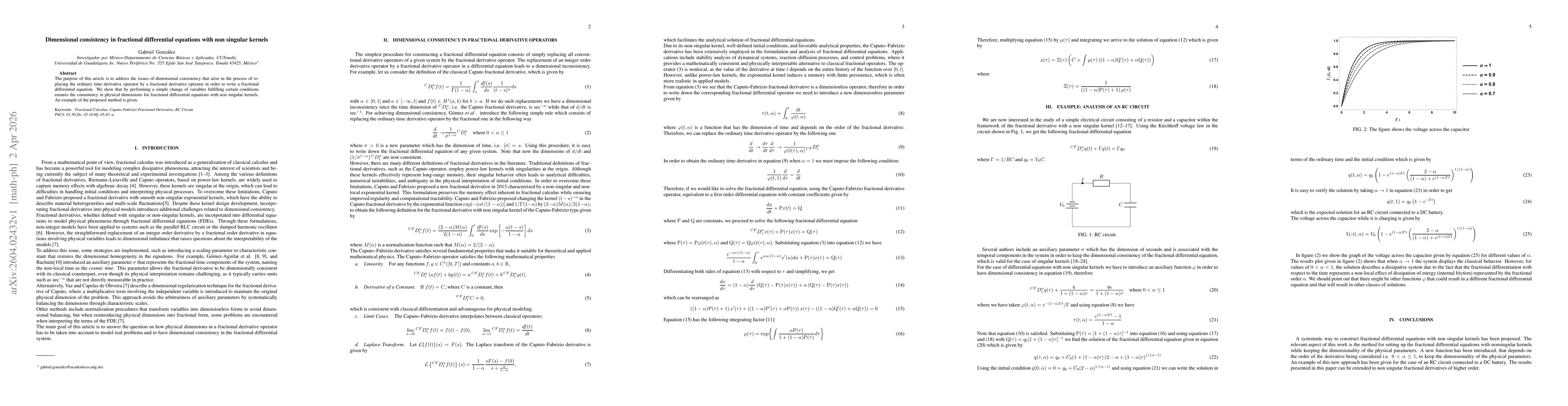 Thumbnail for Dimensional consistency in fractional differential equations with non singular kernels