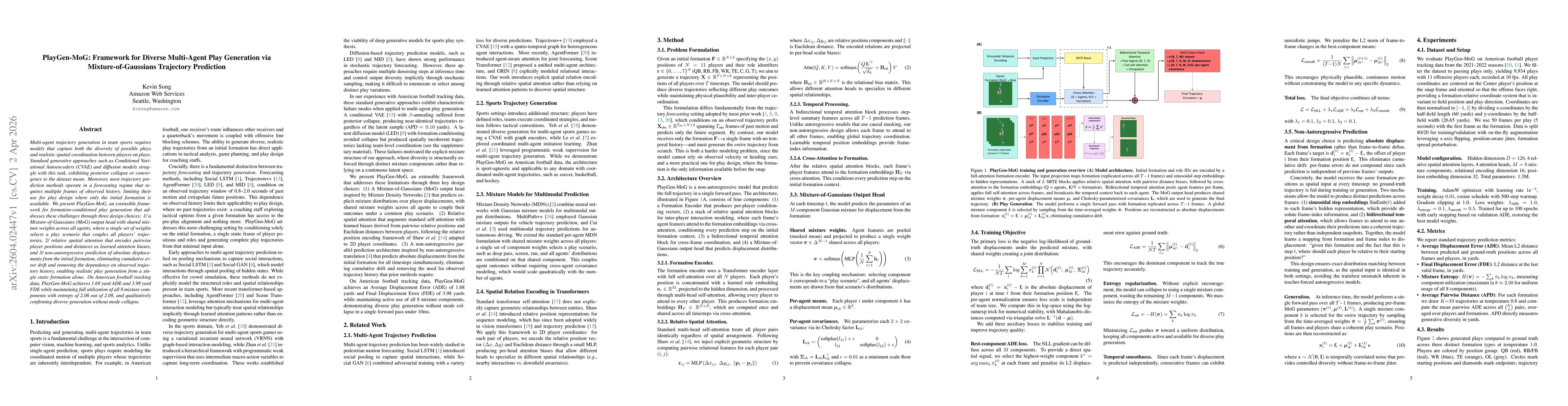 Thumbnail for PlayGen-MoG: Framework for Diverse Multi-Agent Play Generation via Mixture-of-Gaussians Trajectory Prediction