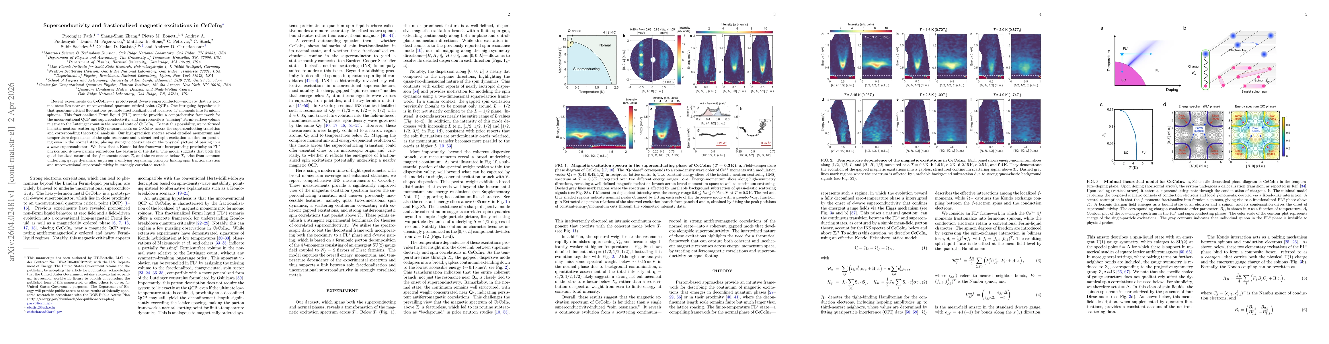 Thumbnail for Superconductivity and fractionalized magnetic excitations in CeCoIn5