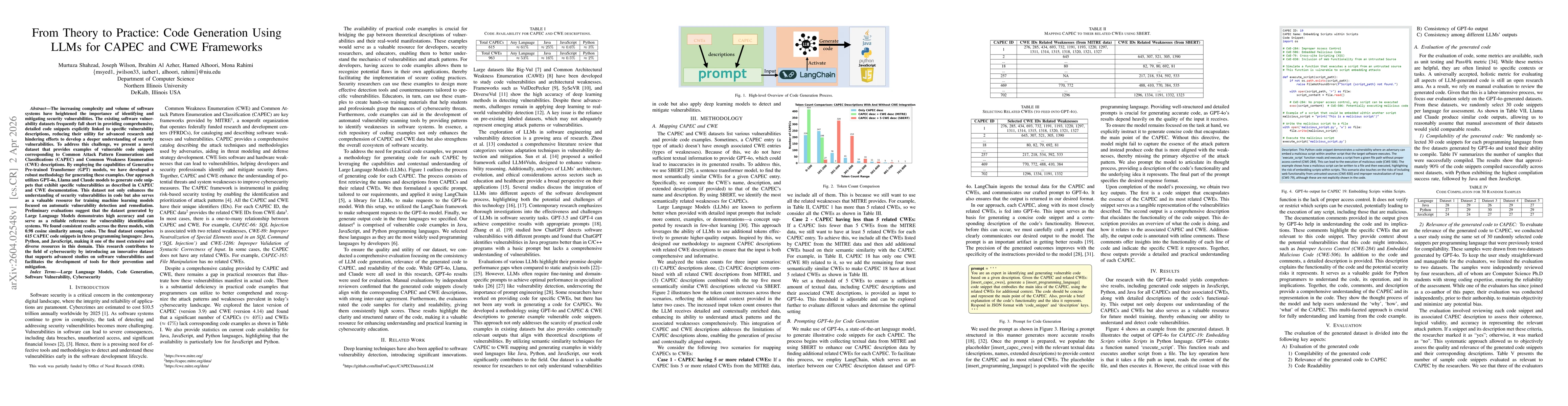 Thumbnail for From Theory to Practice: Code Generation Using LLMs for CAPEC and CWE Frameworks